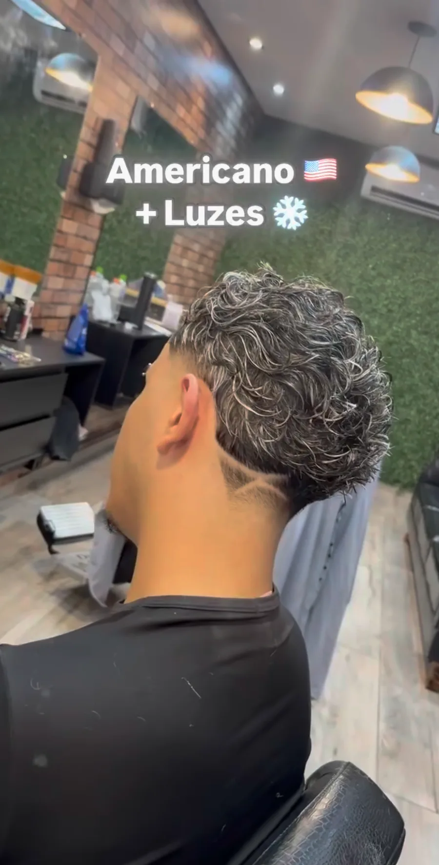 Corte americano com luzes